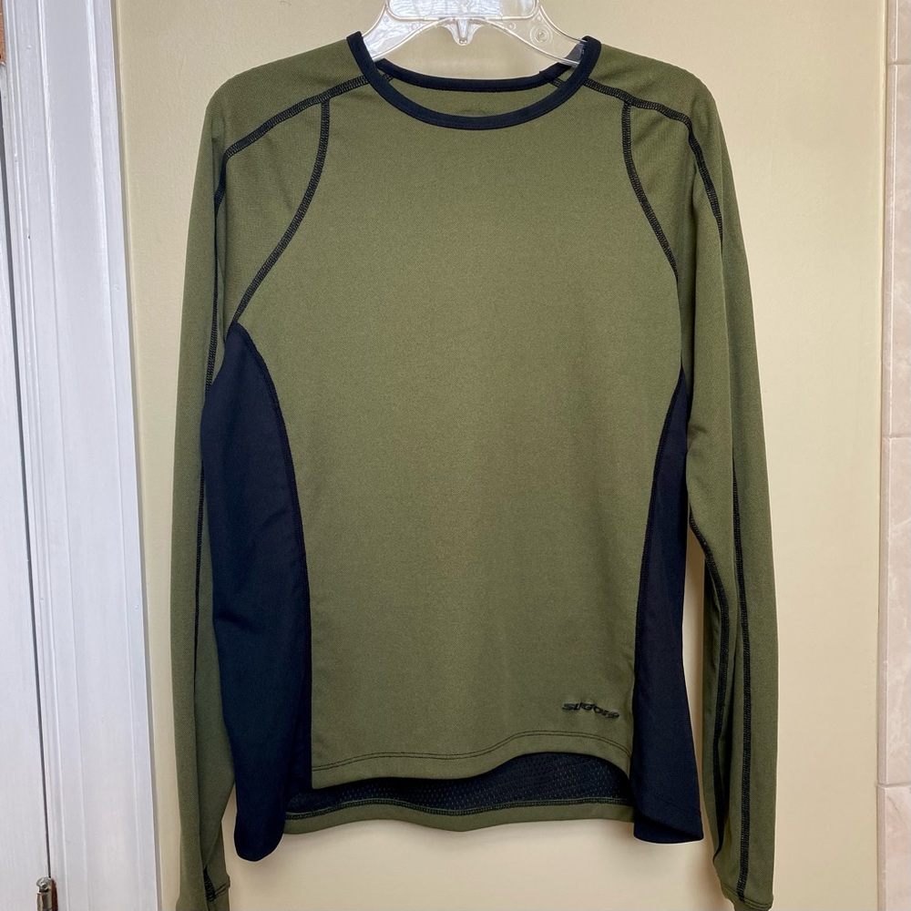 Sugoi Green Long Sleeve Run Bike Shirt Active Wear Sz. S